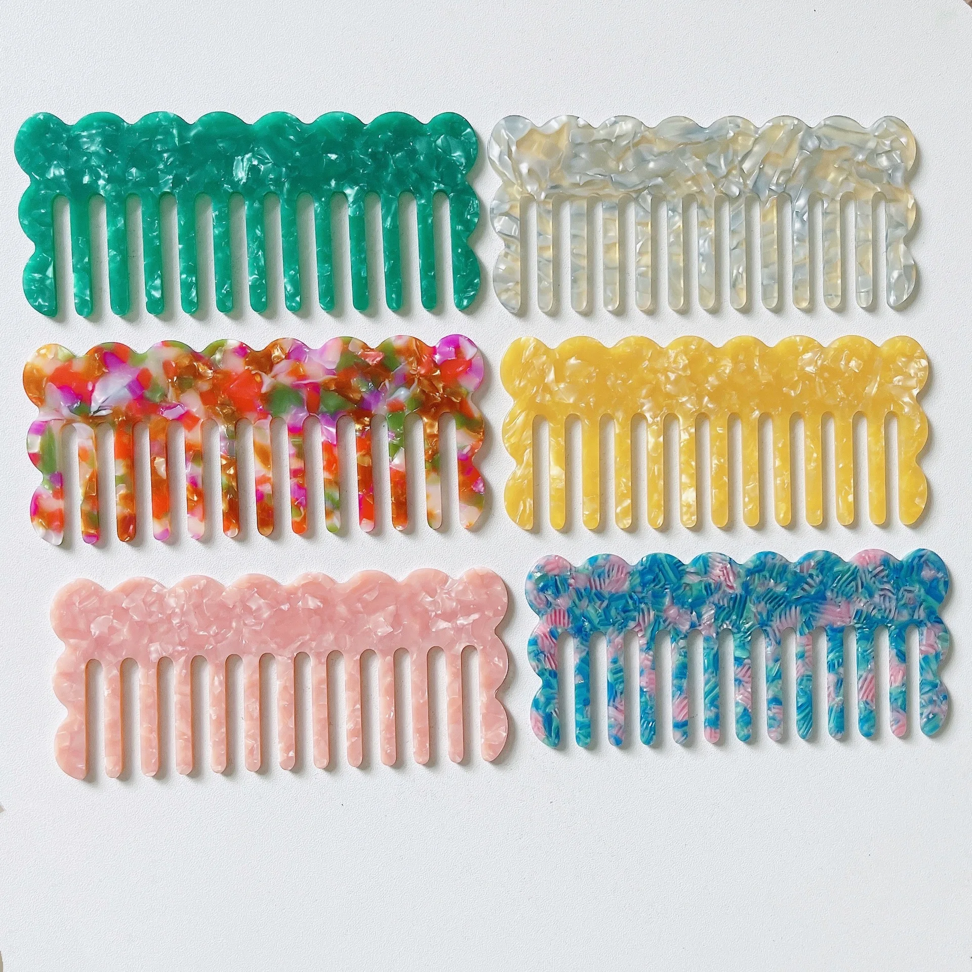 1Pcs Acetate Hair Comb Portable Travel Comb Wave Marble Leopard Print Hair Massage Comb For Women Korean Style Hair Styling Tool
1Pcs Acetate Hair Comb Portable Travel Comb Wave Marble Leopard Print Hair Massage Comb For Women Korean Style Hair Styling Tool