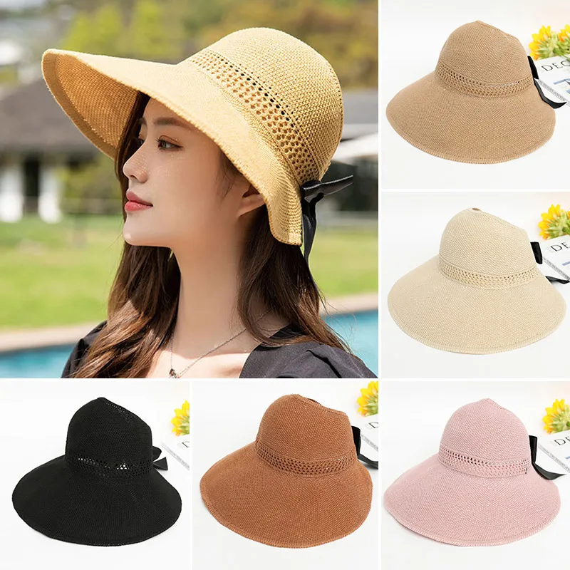 1PC Sun Hat Summer Breathable Fashion Big Brim Bow Sunscreen Hat Outdoor Travel Foldable Empty Top hat Shade Straw Cap Ladies
1PC Sun Hat Summer Breathable Fashion Big Brim Bow Sunscreen Hat Outdoor Travel Foldable Empty Top hat Shade Straw Cap Ladies