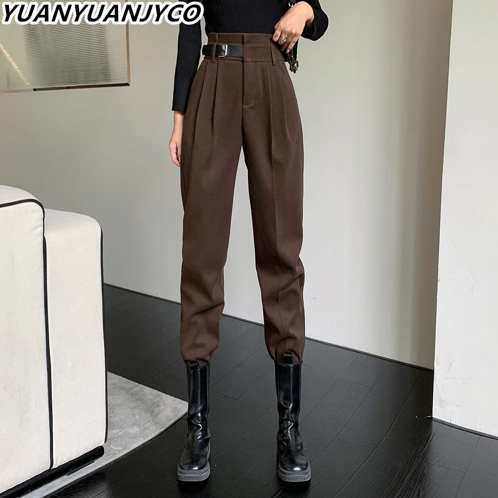 Корейские модные брюки-карго YUANYUANJYCO, женские повседневные весенне-осенние винтажные офисные женские черные брюки с высокой талией и поясом...
Корейские модные брюки-карго YUANYUANJYCO, женские повседневные весенне-осенние винтажные офисные женские черные брюки с высокой талией и поясом...