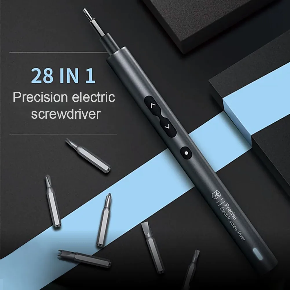 28 In 1 Pen Shape Crowbar Electric Screwdriver Set Ergonomic USB Cable Battery Powered Cordless Rechargeable Powerful
28 In 1 Pen Shape Crowbar Electric Screwdriver Set Ergonomic USB Cable Battery Powered Cordless Rechargeable Powerful