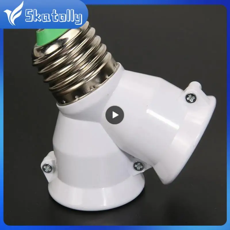 Screw E27 Led Base E27 To 2-e27 Household Lamp Holder Copper Contact 2 In 1 E27 Socket Bulb Holder Home Accessories High Quality
Screw E27 Led Base E27 To 2-e27 Household Lamp Holder Copper Contact 2 In 1 E27 Socket Bulb Holder Home Accessories High Quality