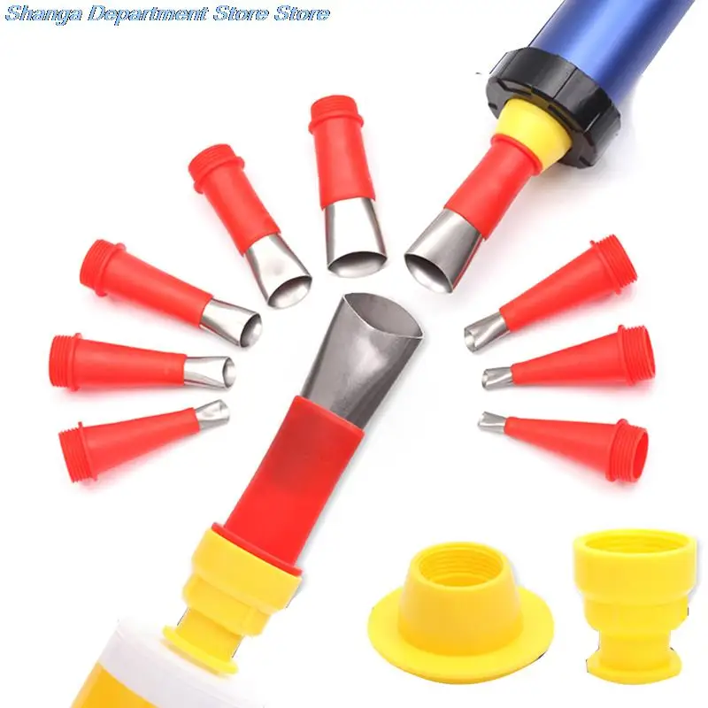 NEW 8pcs Stainless Steel Caulk Nozzle Applicator with Base Caulking Finisher Sealant Finishing Tool For Sink Joint
NEW 8pcs Stainless Steel Caulk Nozzle Applicator with Base Caulking Finisher Sealant Finishing Tool For Sink Joint