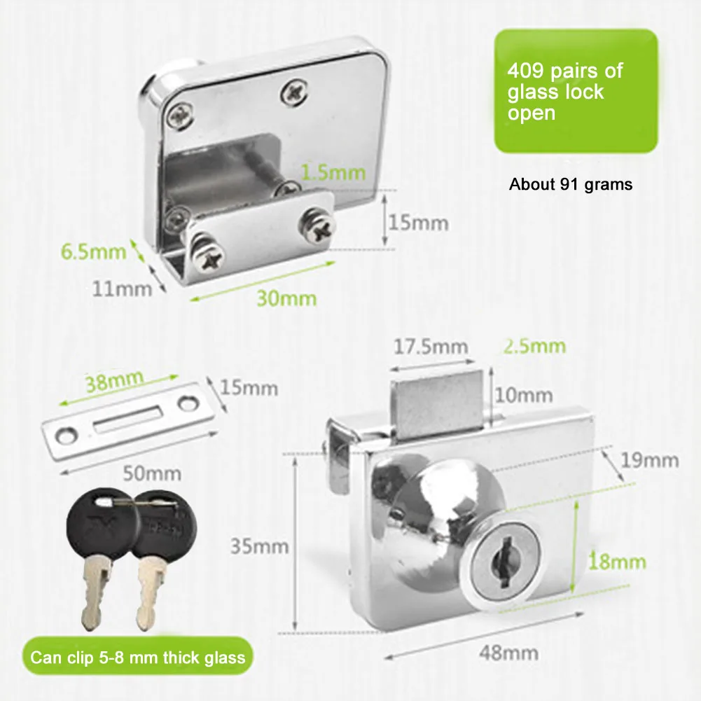 1pc Glass Cabinet Double Door Lock Showcase Lock Free Glass Opening With Key Zinc Alloy Bolt Glass Cabinet Cupboard Door Locks
1pc Glass Cabinet Double Door Lock Showcase Lock Free Glass Opening With Key Zinc Alloy Bolt Glass Cabinet Cupboard Door Locks