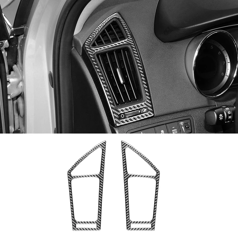 Наклейка на решетку вентиляционного отверстия центральной консоли из углеродного волокна для Hyundai Sonata 8 2011-2014