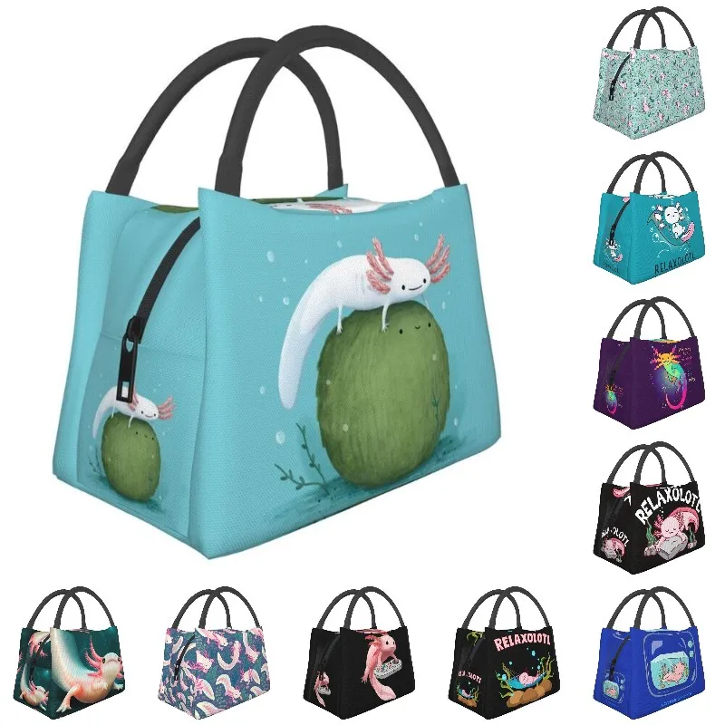 Axolotl On A Mossball Insulated Lunch Bag for Work Office Relaxolotl Salamander Cartoon Portable Thermal Cooler Bento Box Women
Axolotl On A Mossball Insulated Lunch Bag for Work Office Relaxolotl Salamander Cartoon Portable Thermal Cooler Bento Box Women