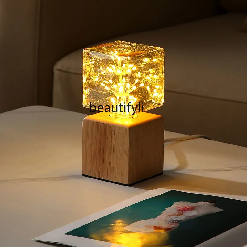 GY Creative Solid Wood Bedroom Bedside Ins Girl Table Lamp Cafe Bar Decoration Atmosphere Small Night Lamp Warm
GY Creative Solid Wood Bedroom Bedside Ins Girl Table Lamp Cafe Bar Decoration Atmosphere Small Night Lamp Warm