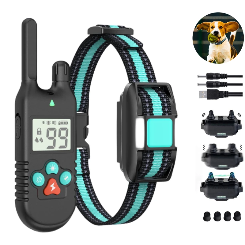 Dog Training Collar - IP67 Waterproof Rechargeable Shock Collars for Small Medium Large Dogs with 3280 ft Remote Range, Adjustab
Dog Training Collar - IP67 Waterproof Rechargeable Shock Collars for Small Medium Large Dogs with 3280 ft Remote Range, Adjustab