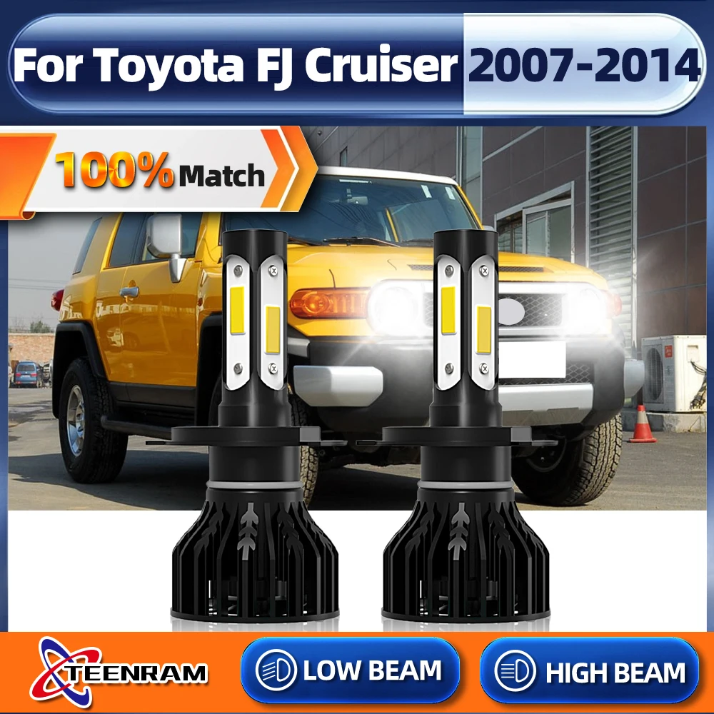 

H4 Led Headlight Bulbs Turbo Car Lights 6000K 120W 20000LM Auto Headlamps For Toyota FJ Cruiser 2007-2010 2011 2012 2013 2014