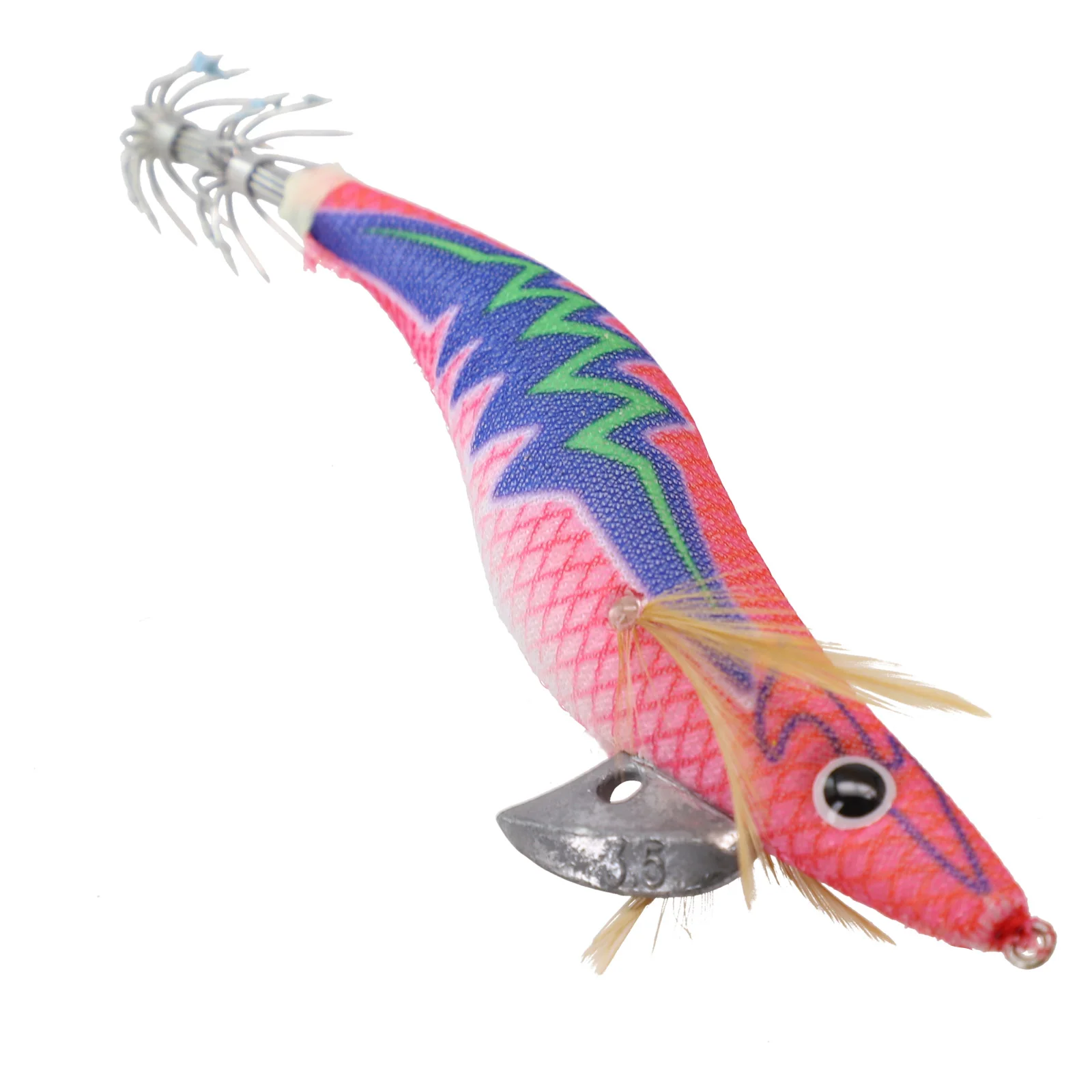 3.5# Luminous Wooden Shrimp Bait 20g Squid Hook Road Sub Bait 16 X3.5x2.2cm Metal+plastic Squid Hook Luya Bait
3.5# Luminous Wooden Shrimp Bait 20g Squid Hook Road Sub Bait 16 X3.5x2.2cm Metal+plastic Squid Hook Luya Bait
