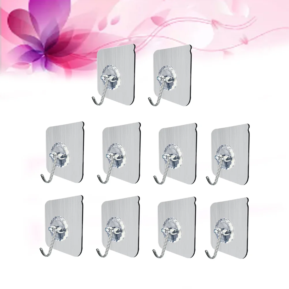 10 Pcs Ceiling Hooks Stainless Steel Hangers Adhesive Hanger Hooks Wall Hooks Nonslip Hangers Seamless Ceiling Adhesive Hooks
10 Pcs Ceiling Hooks Stainless Steel Hangers Adhesive Hanger Hooks Wall Hooks Nonslip Hangers Seamless Ceiling Adhesive Hooks