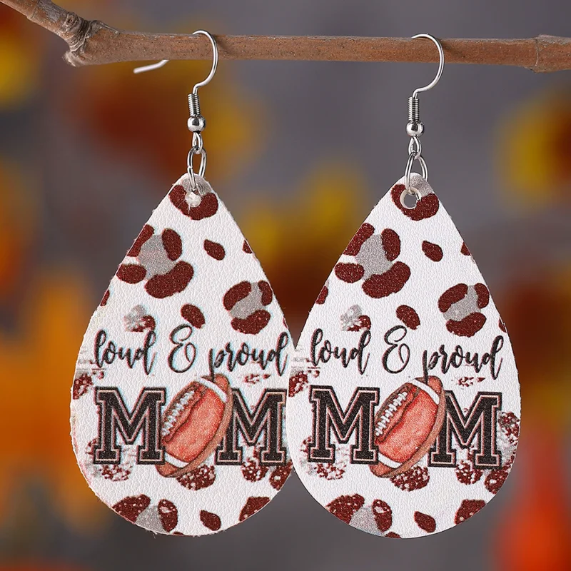 Super Bowl Football MOM Alphabets Dangle Earrings for Women Cute Funny Retro Earring Fashion Leather Drop Jewelry Accessories
Super Bowl Football MOM Alphabets Dangle Earrings for Women Cute Funny Retro Earring Fashion Leather Drop Jewelry Accessories