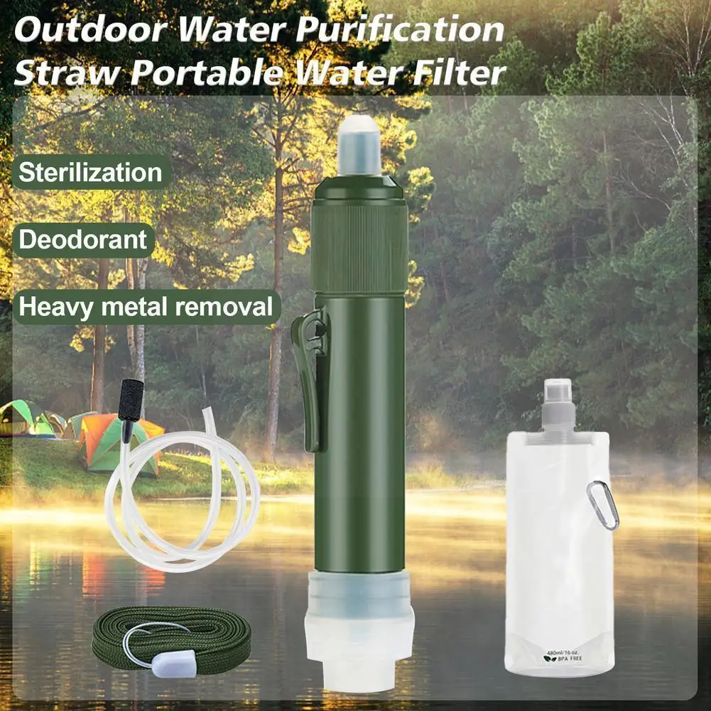 Outdoor Water Purification Straw Portable Water Filter Accessories For Camping Survival Supplies Equipment P7s4
Outdoor Water Purification Straw Portable Water Filter Accessories For Camping Survival Supplies Equipment P7s4