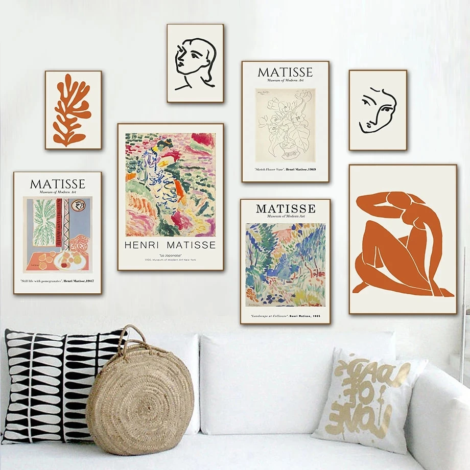 Canvas Modular Poster Home Decor Matisse Geometric Paintings HD Leaf Line Face Prints Living Room Pictures No Frame Wall Artwork
Canvas Modular Poster Home Decor Matisse Geometric Paintings HD Leaf Line Face Prints Living Room Pictures No Frame Wall Artwork