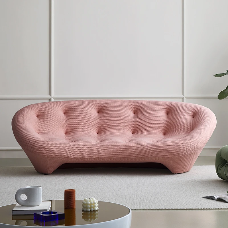 Modern simple light luxury creative designer sofa shell arc Italian minimalist fabric sofa special-shaped northern Europe
Modern simple light luxury creative designer sofa shell arc Italian minimalist fabric sofa special-shaped northern Europe