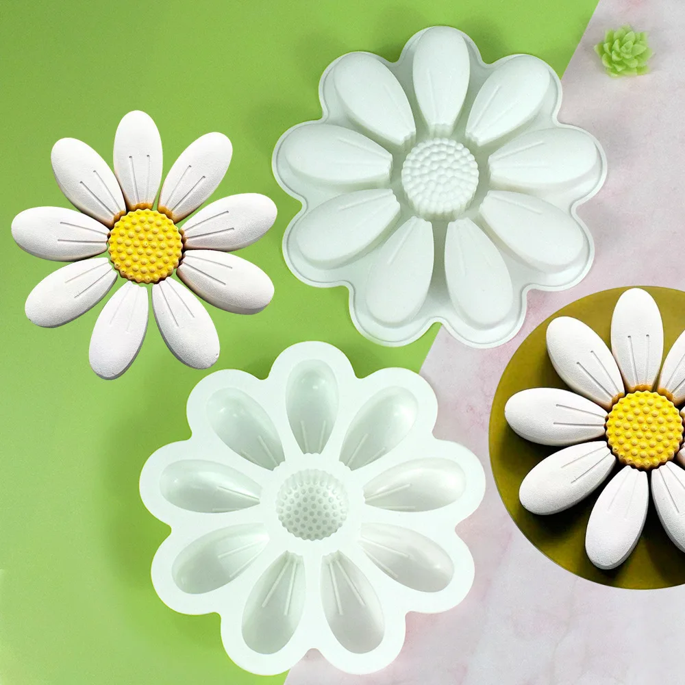 Flower French Baking Mousse Mold Single Small Daisy Cake Mold Western Chocolate Silicone Mold Cake Decorating Tools
Flower French Baking Mousse Mold Single Small Daisy Cake Mold Western Chocolate Silicone Mold Cake Decorating Tools
