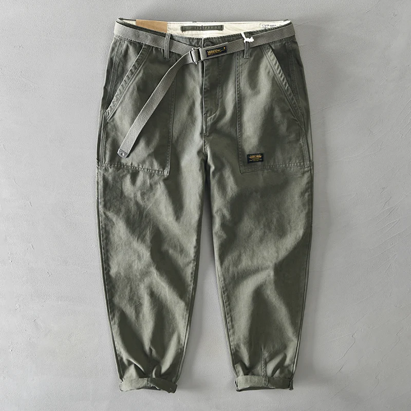 2022 Autumn Winter New Cotton Men Cargo Pants Korean Style Male Casual Loose Belt Mid Waist Slim Fit Pencil Trouser GA-Z329
2022 Autumn Winter New Cotton Men Cargo Pants Korean Style Male Casual Loose Belt Mid Waist Slim Fit Pencil Trouser GA-Z329