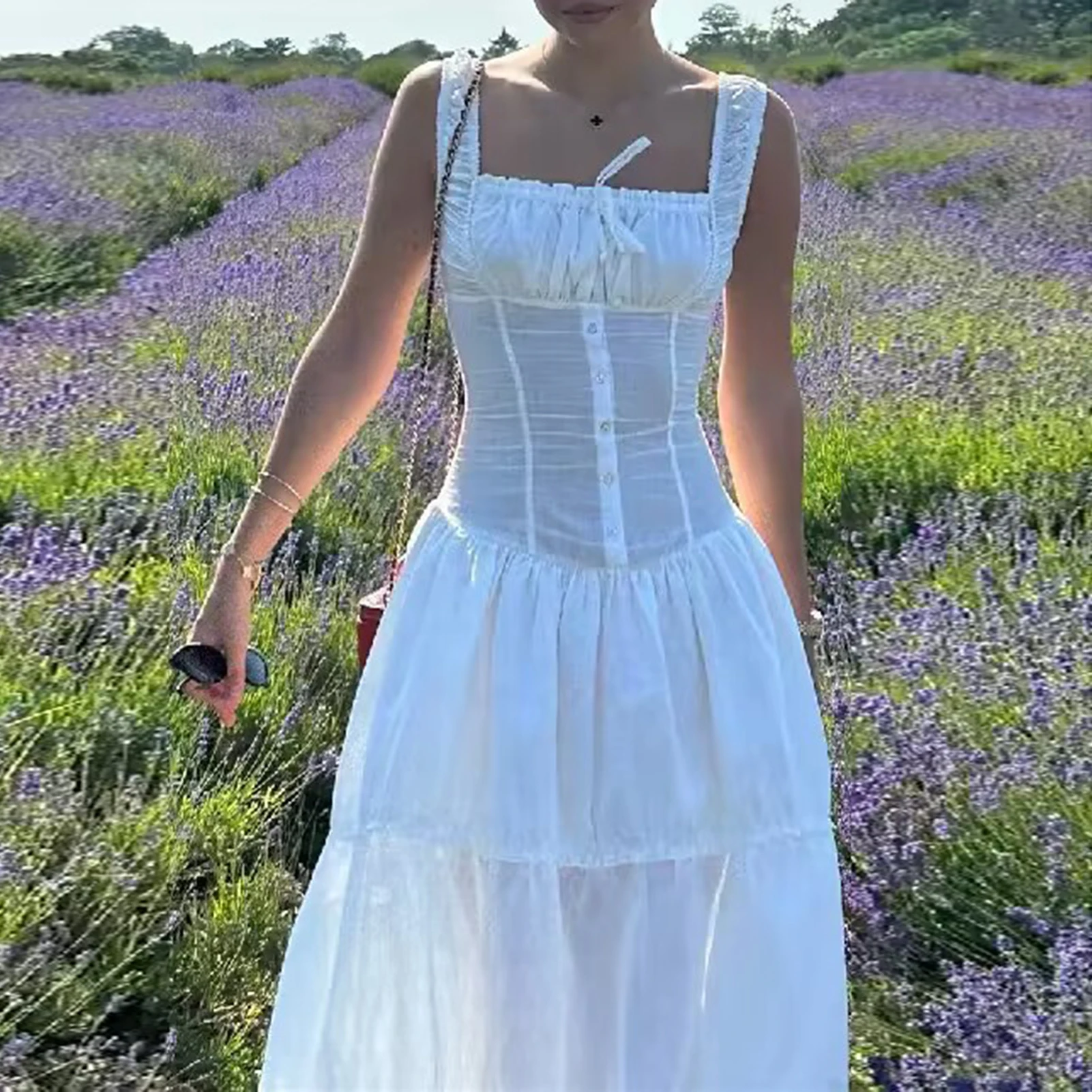 2023 Women's Dress Y2K E-Girls Female Dress Summer Solid Square Neck Short Sleeve High Waist Dress Women's Clothes Long Dress
2023 Women's Dress Y2K E-Girls Female Dress Summer Solid Square Neck Short Sleeve High Waist Dress Women's Clothes Long Dress