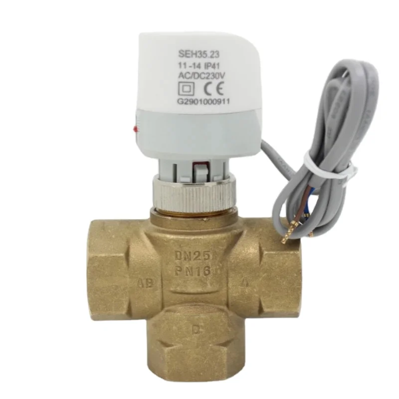 230v NC normally close electric thermal actuator for manifold radiant room underfloor heating 3 way brass valve DN25
230v NC normally close electric thermal actuator for manifold radiant room underfloor heating 3 way brass valve DN25