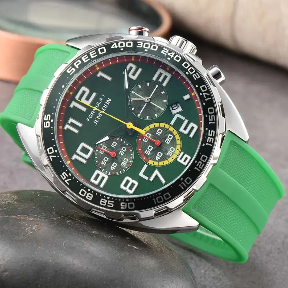 New Top Luxury Original Brand Quartz Watches for Mens Classic FORMULA 1 Racing Team Watch Chronograph Automatic Date AAA Clocks
New Top Luxury Original Brand Quartz Watches for Mens Classic FORMULA 1 Racing Team Watch Chronograph Automatic Date AAA Clocks