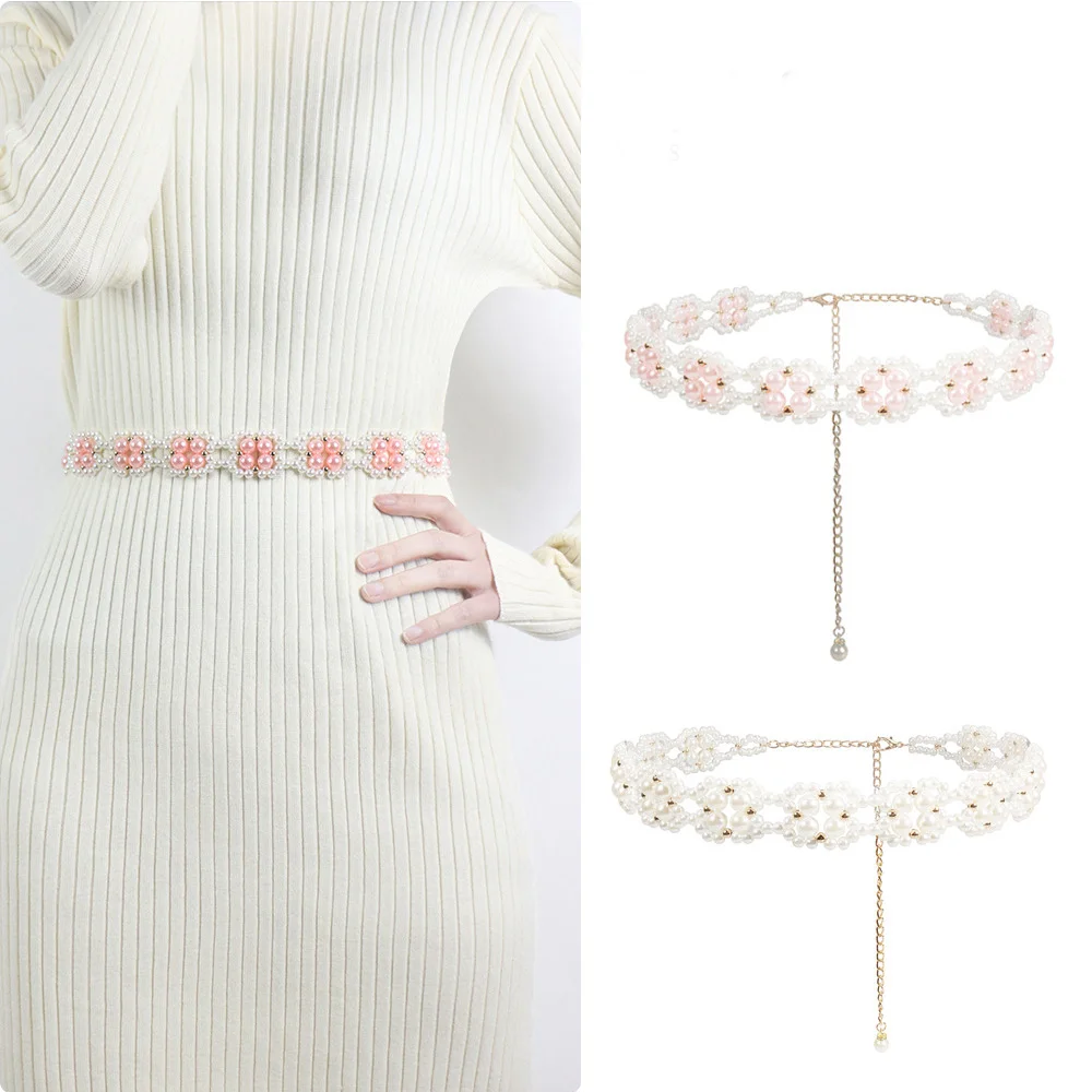 New Pearl Braided Waist Chain Chain Belt For Women Designer Brand Metal Waist Chain Fashion Female Dress Skirt Decorative
New Pearl Braided Waist Chain Chain Belt For Women Designer Brand Metal Waist Chain Fashion Female Dress Skirt Decorative
