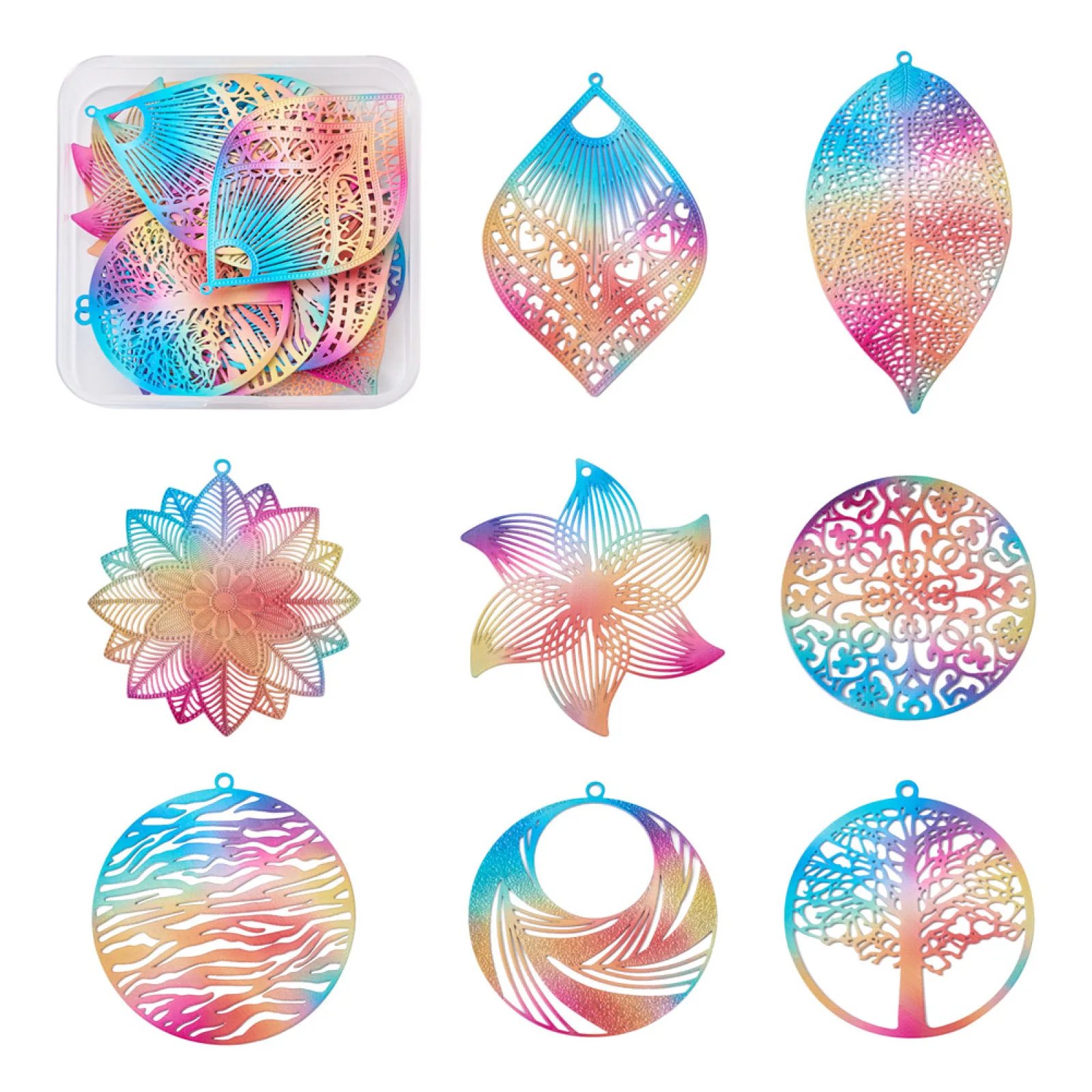 32 шт. Разноцветные Подвески из нержавеющей стали в форме цветка филигранные полые геометрические подвески для ожерелья серьги Сделай Сам Изготовление ювелирных изделий
32 шт. Разноцветные Подвески из нержавеющей стали в форме цветка филигранные полые геометрические подвески для ожерелья серьги Сделай Сам Изготовление ювелирных изделий