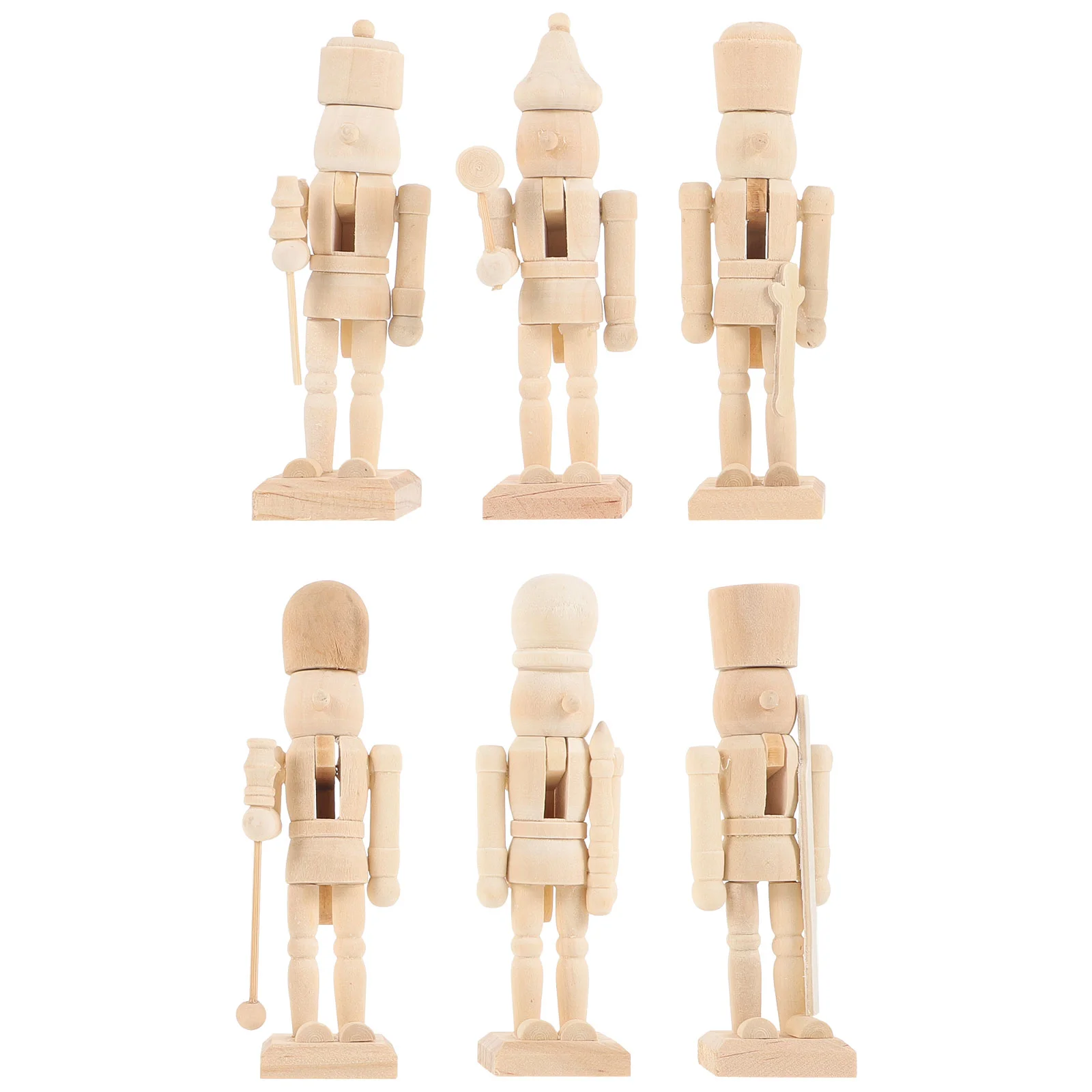 Wooden Nutcracker Puppet Wood Doll Soldier Decor Pendant Party Doll Supplies Unpainted Nutcracker
Wooden Nutcracker Puppet Wood Doll Soldier Decor Pendant Party Doll Supplies Unpainted Nutcracker