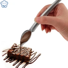 Deco Chocolate Spoon Food Writing Pen Chocolate Decorating Tools Cake Mold Cream Cup, Cookie Icing Piping Pastry Nozzles
