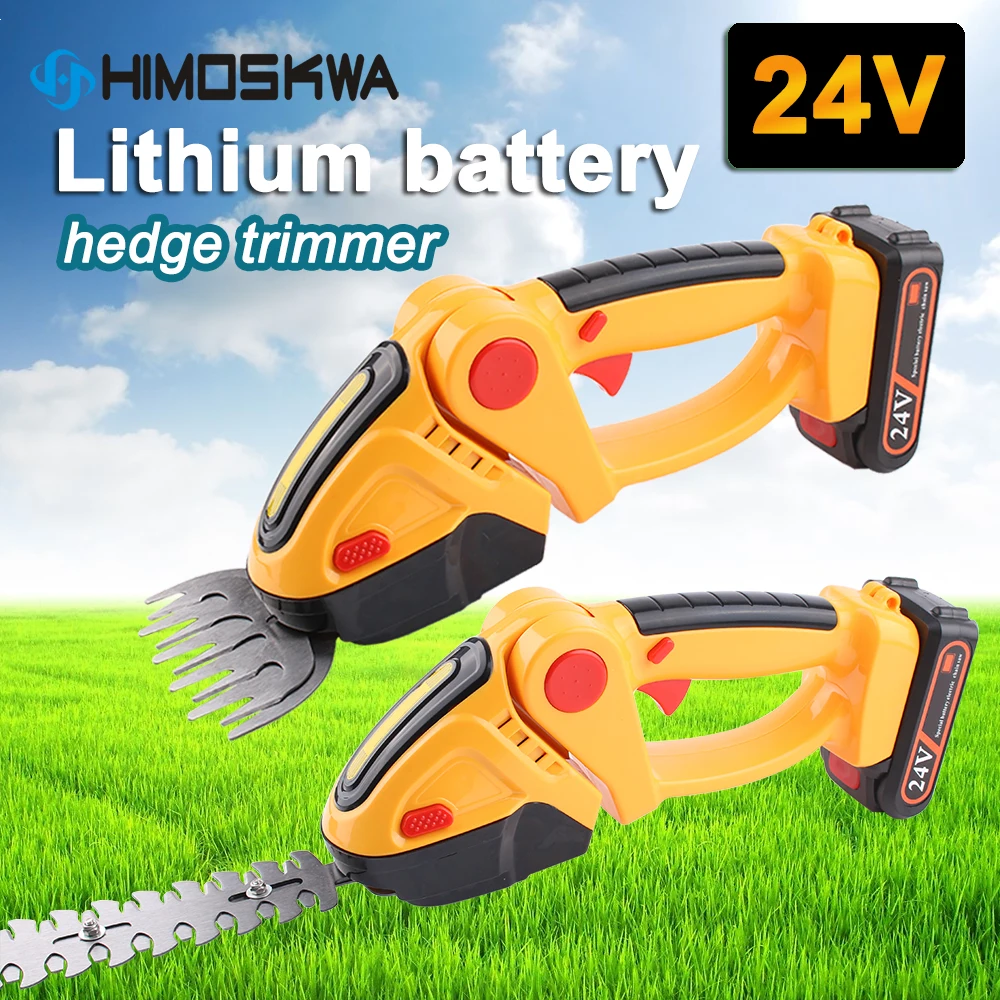 24V lithium battery electric fence shears wireless rechargeable pruning lawnmower one-handed hedge trimmer hand tools
24V lithium battery electric fence shears wireless rechargeable pruning lawnmower one-handed hedge trimmer hand tools