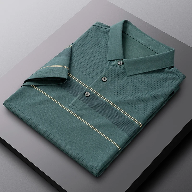 Male Polo Shirt Designer Striped Logo Luxury High-quality Tshirts Classic Cotton Summer Top Fashion Casual Short Sleeve New 
Male Polo Shirt Designer Striped Logo Luxury High-quality Tshirts Classic Cotton Summer Top Fashion Casual Short Sleeve New