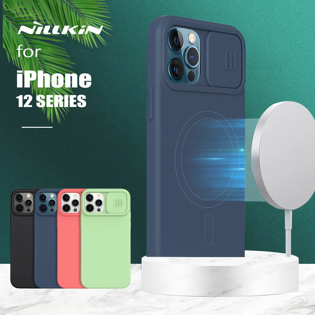 for iPhone 12 Pro Max Case Nillkin CamShield Slim Magnetic Slide Camera Case Liquid Silicone Back Cover for iPhone 12 12 Pro Max
for iPhone 12 Pro Max Case Nillkin CamShield Slim Magnetic Slide Camera Case Liquid Silicone Back Cover for iPhone 12 12 Pro Max