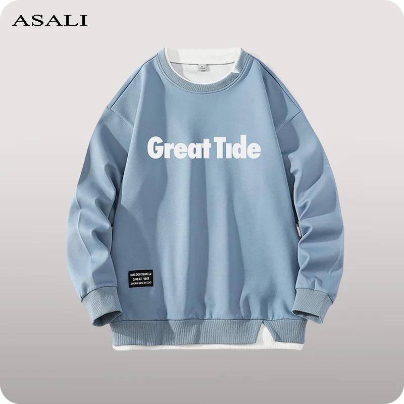 Casual Fashion Sweatshirts Men Spring And Autumn Long Sleeve Tops Patchwork Letter Printed Pullovers Male Clothing Harajuku
Casual Fashion Sweatshirts Men Spring And Autumn Long Sleeve Tops Patchwork Letter Printed Pullovers Male Clothing Harajuku