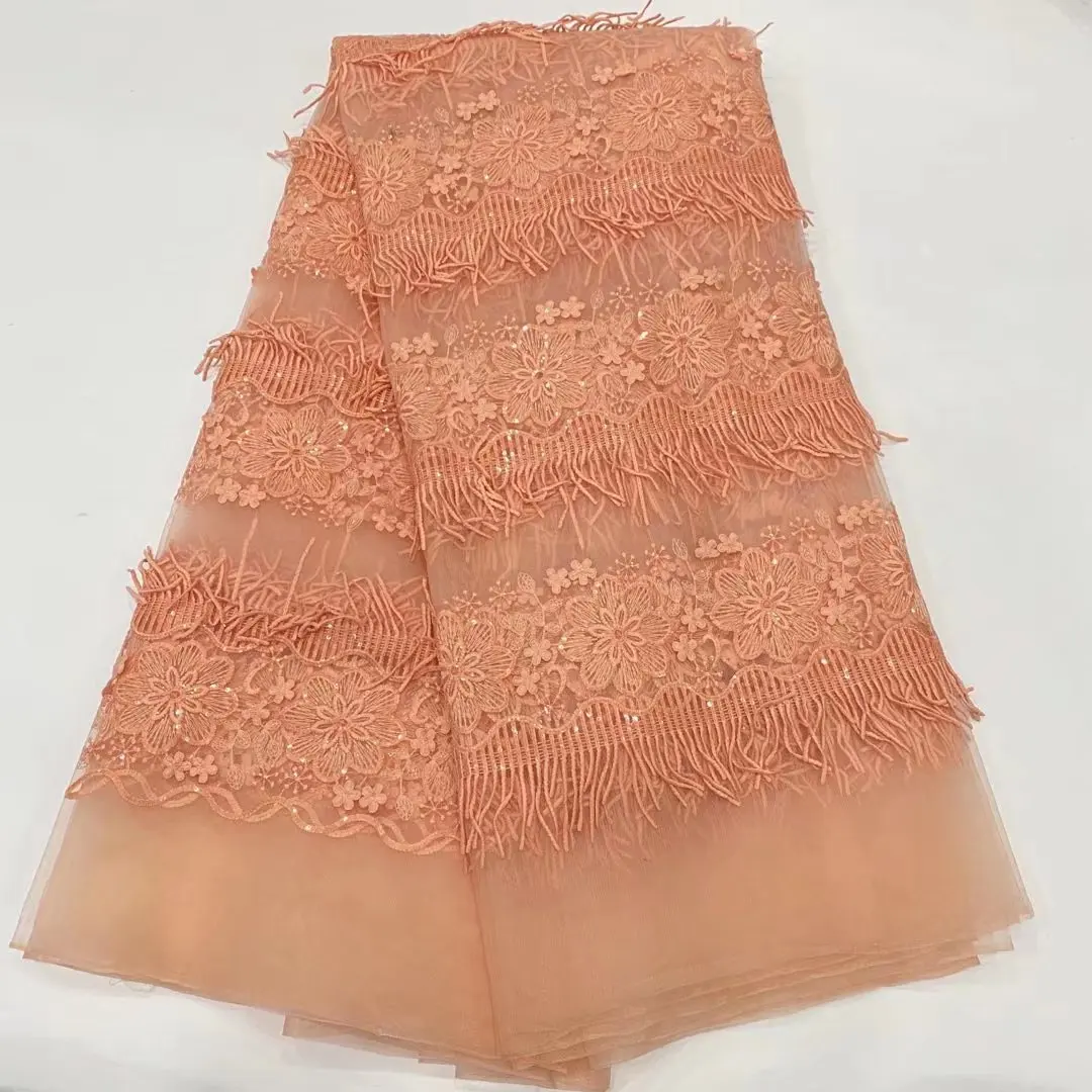 beautiful nigerian sequins lace african tulle fabric 2022 high quality embroidery french net laces fabrics 5 yards/piece DPR1-2
beautiful nigerian sequins lace african tulle fabric 2022 high quality embroidery french net laces fabrics 5 yards/piece DPR1-2