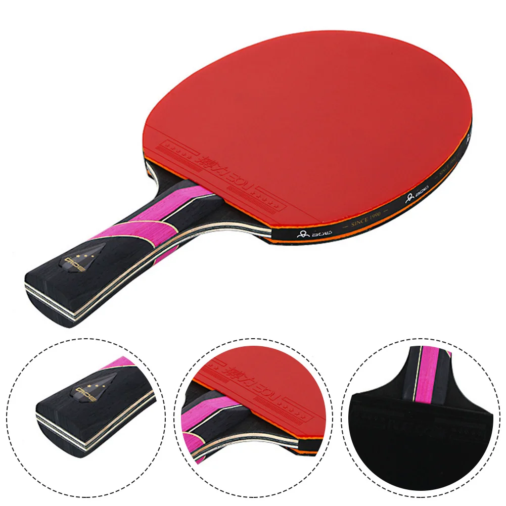 High Quality Table Tennis Racket 3 Star With Bag Wood + Rubber 7 Ply Wood All-round Type Offensive Bottom Plate
High Quality Table Tennis Racket 3 Star With Bag Wood + Rubber 7 Ply Wood All-round Type Offensive Bottom Plate