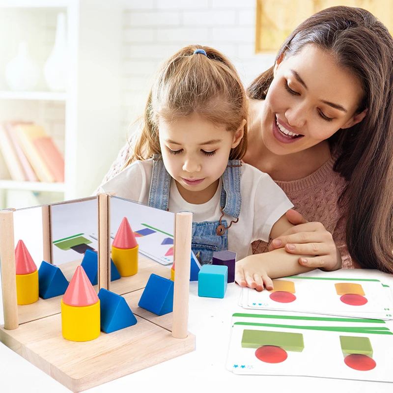 Kids Logical Thinking Games Shape Matching Block Toys Geometry Math Educational Game Mirror Toy Brain Training Teaching Aids
Kids Logical Thinking Games Shape Matching Block Toys Geometry Math Educational Game Mirror Toy Brain Training Teaching Aids