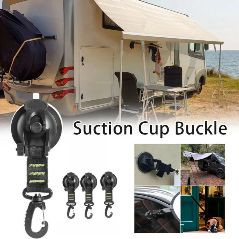 Universal Suction Cup Hook Waterproof 360°-rotation 4pcs RV Securing Set Side Strap Tarp Adjustable Awning Car
Universal Suction Cup Hook Waterproof 360°-rotation 4pcs RV Securing Set Side Strap Tarp Adjustable Awning Car