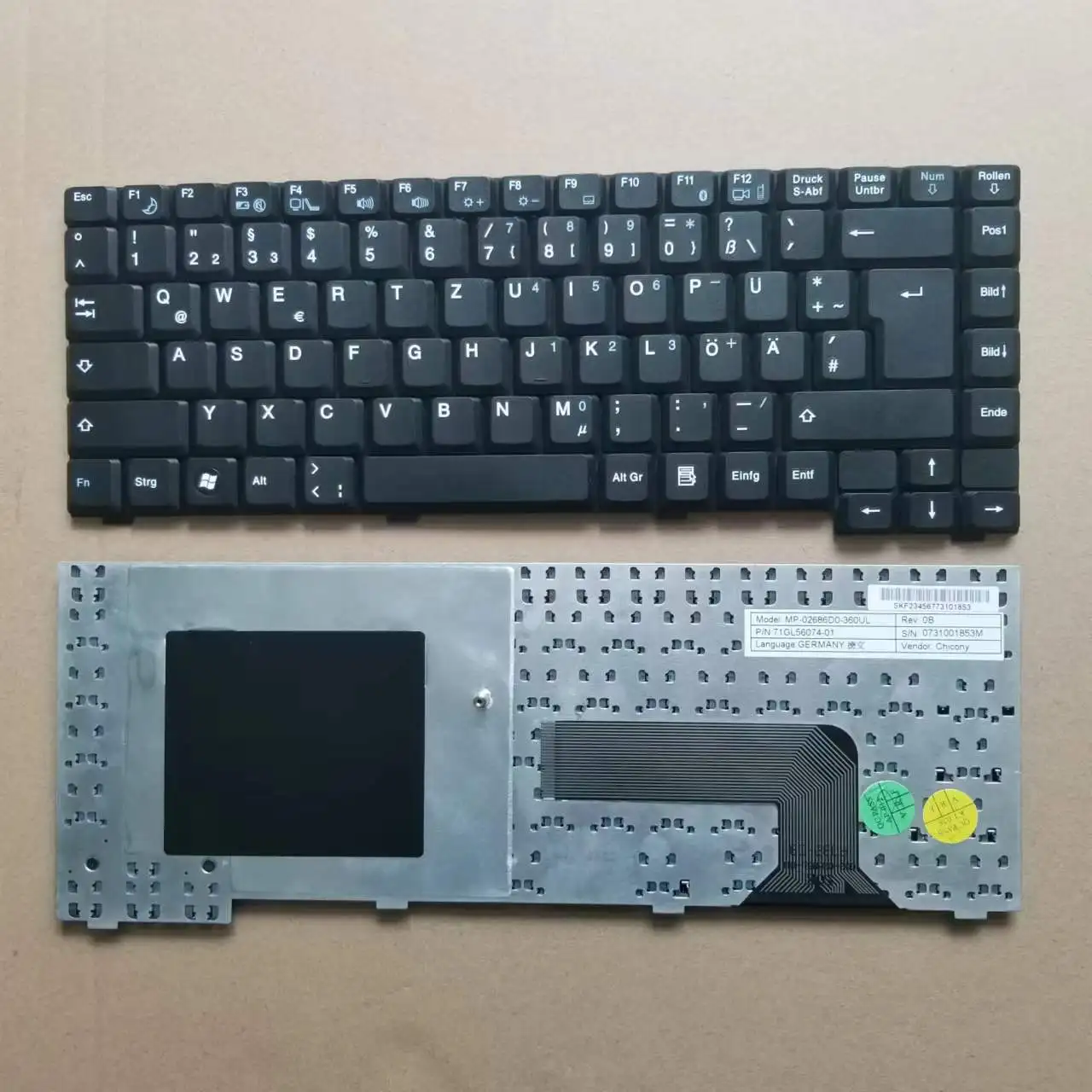 New For Fujitsu AMILO PA1510 PA2510 PI1505 PI1537 PI1556 PI2515 Series German GR Laptop Keyboard Black MP-02686D0-360UL
New For Fujitsu AMILO PA1510 PA2510 PI1505 PI1537 PI1556 PI2515 Series German GR Laptop Keyboard Black MP-02686D0-360UL