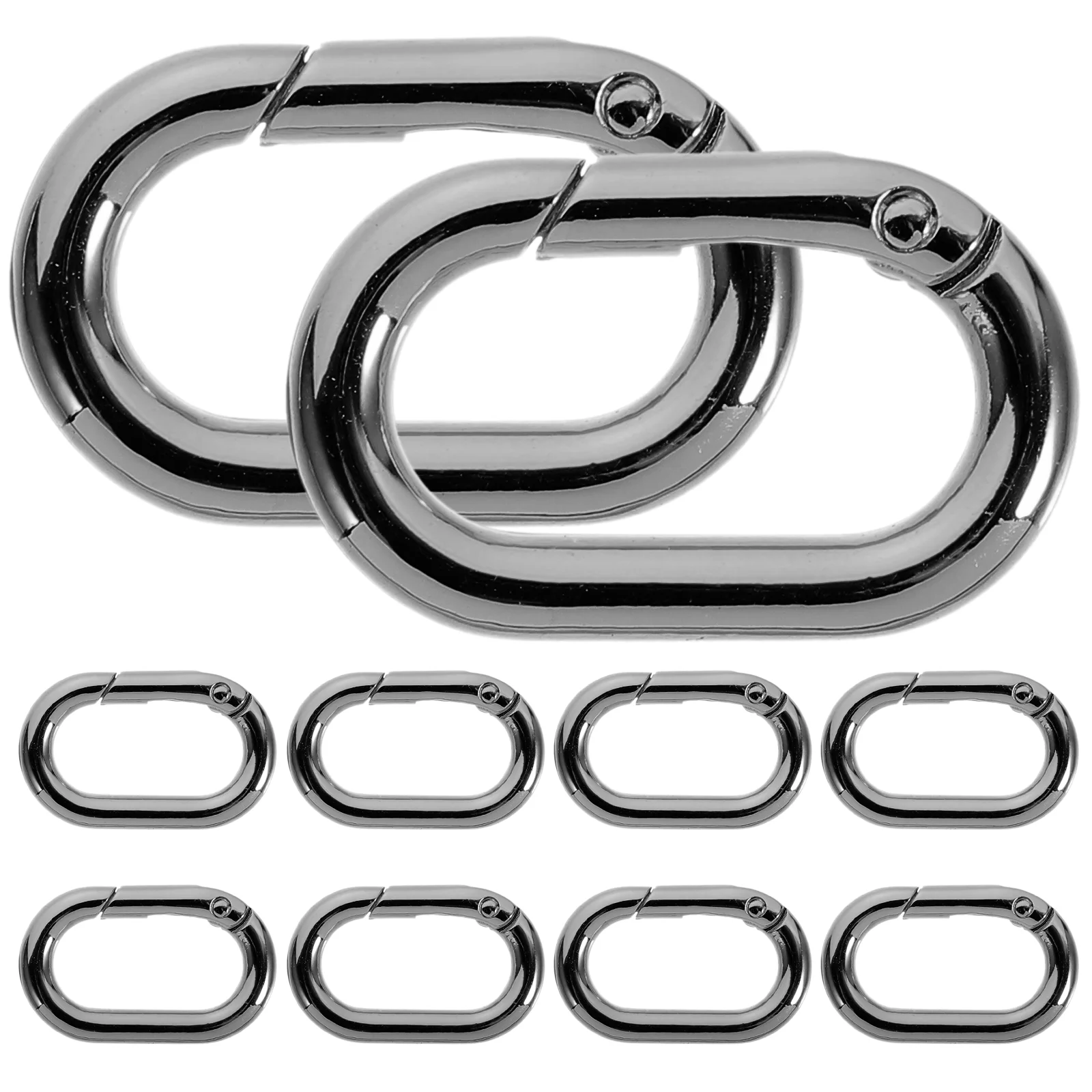 10 Pcs Spring Clamps Oval Carabiner Key Holder Purse Snap Clip Bag Backpack Keychain Clasp Metal Buckles Bags Luggage
10 Pcs Spring Clamps Oval Carabiner Key Holder Purse Snap Clip Bag Backpack Keychain Clasp Metal Buckles Bags Luggage