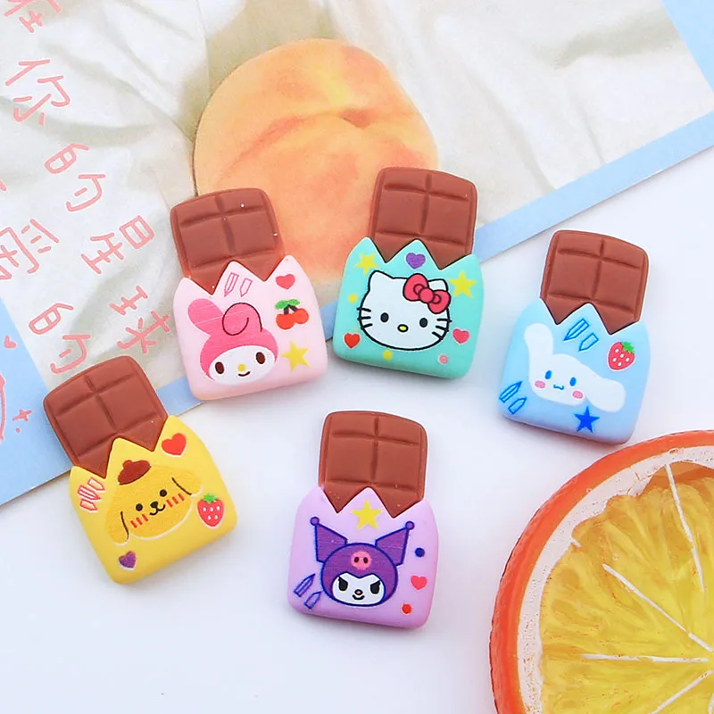 10Pcs Sanrioed Melody Kuromi kitty Cartoon Chocolate Candy Diy Hairpin Accessories Refrigerator Cream Glue Phone Case Material
10Pcs Sanrioed Melody Kuromi kitty Cartoon Chocolate Candy Diy Hairpin Accessories Refrigerator Cream Glue Phone Case Material