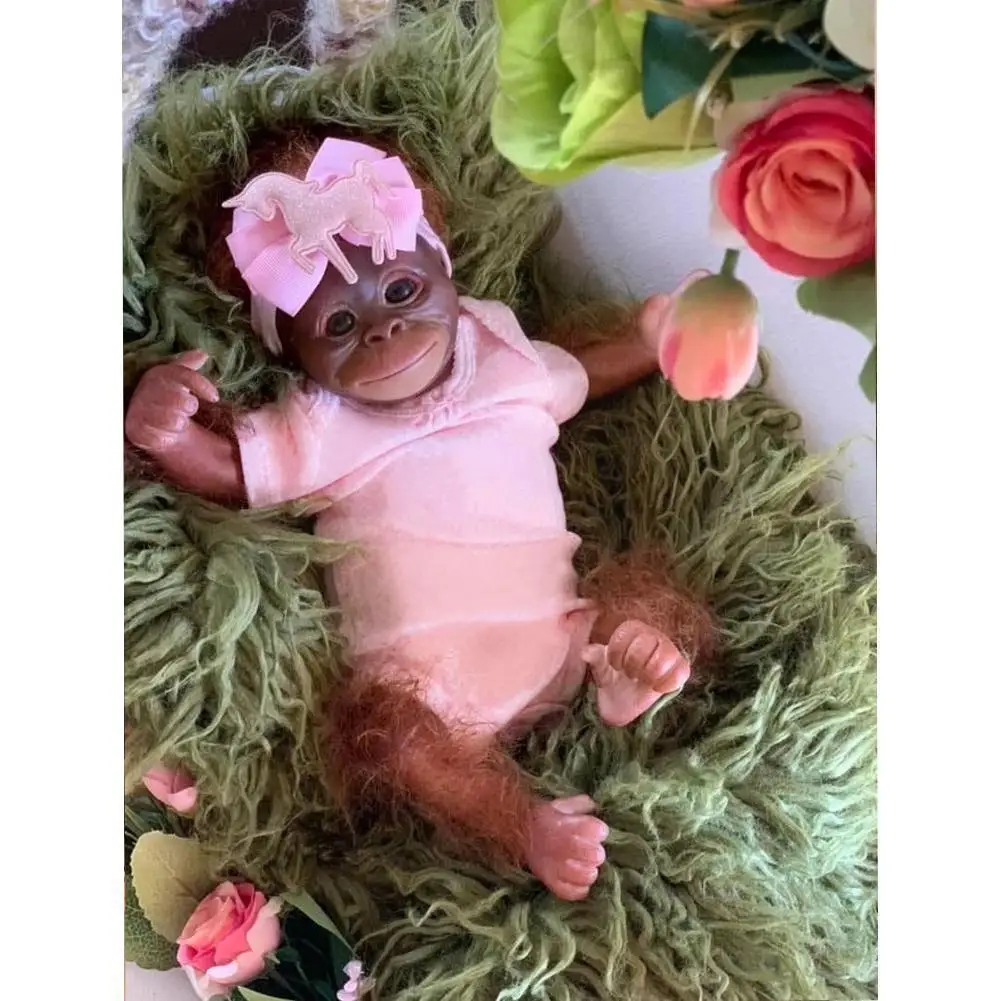 18inch Reborn Kit Cute Monkey With Eyes And Body Pacifier Accessories Bottle Children's Gift X1n3
18inch Reborn Kit Cute Monkey With Eyes And Body Pacifier Accessories Bottle Children's Gift X1n3