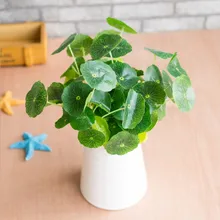 Artificial Plant Lotus Leaf Lucky Penny Grass Home Decoration Fish Tank Water Simulated Hydrocotyle Plants