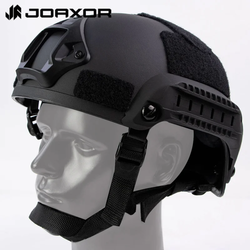 

JOAXOR MICH2001 Tactical Helmet with Side Rails and NVG Bracket for Hunting Combat Training CS Games