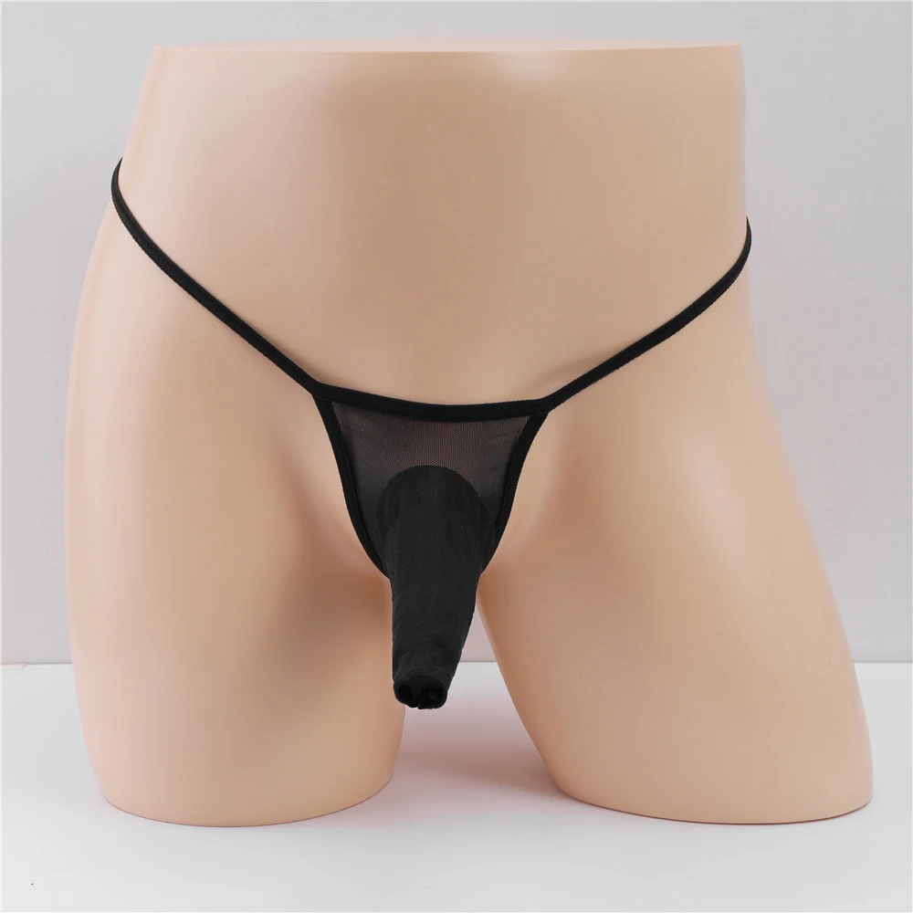 Men's Sexy Thong Stockings Plane Cover Silky JJ Set Thin Briefs Mesh Transparent T Pants Single Ding Elephant Nose Underwear
Men's Sexy Thong Stockings Plane Cover Silky JJ Set Thin Briefs Mesh Transparent T Pants Single Ding Elephant Nose Underwear