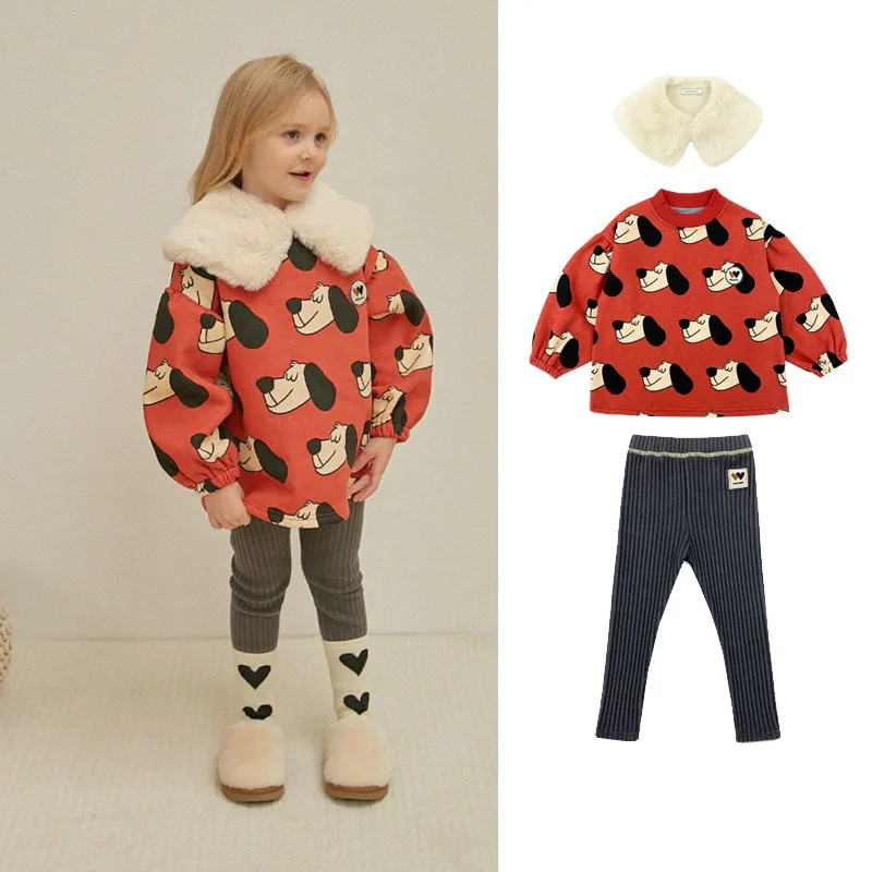 PS 2023 Winter New Kids Boys Girls Cartoon Plus Velvet Sweater Pants Suit Korean Cute Velvet Leggings Outfit Outerwear
PS 2023 Winter New Kids Boys Girls Cartoon Plus Velvet Sweater Pants Suit Korean Cute Velvet Leggings Outfit Outerwear