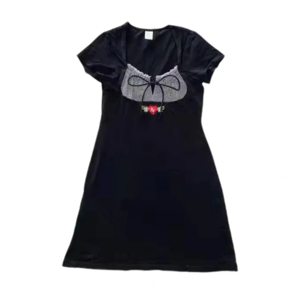 Mini Dress Stylish Cool Lace Tie Belt Design Ladies Dress for Dating Short Dress Short Dress
Mini Dress Stylish Cool Lace Tie Belt Design Ladies Dress for Dating Short Dress Short Dress