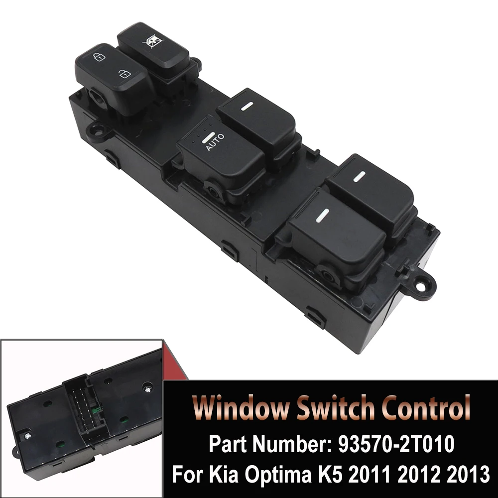 

Car Front Left Power Window Switch Button Auto Parts For Kia 2011-2015 Optima K5 93570-2T010 935702T010 935702T000 93570-2T000