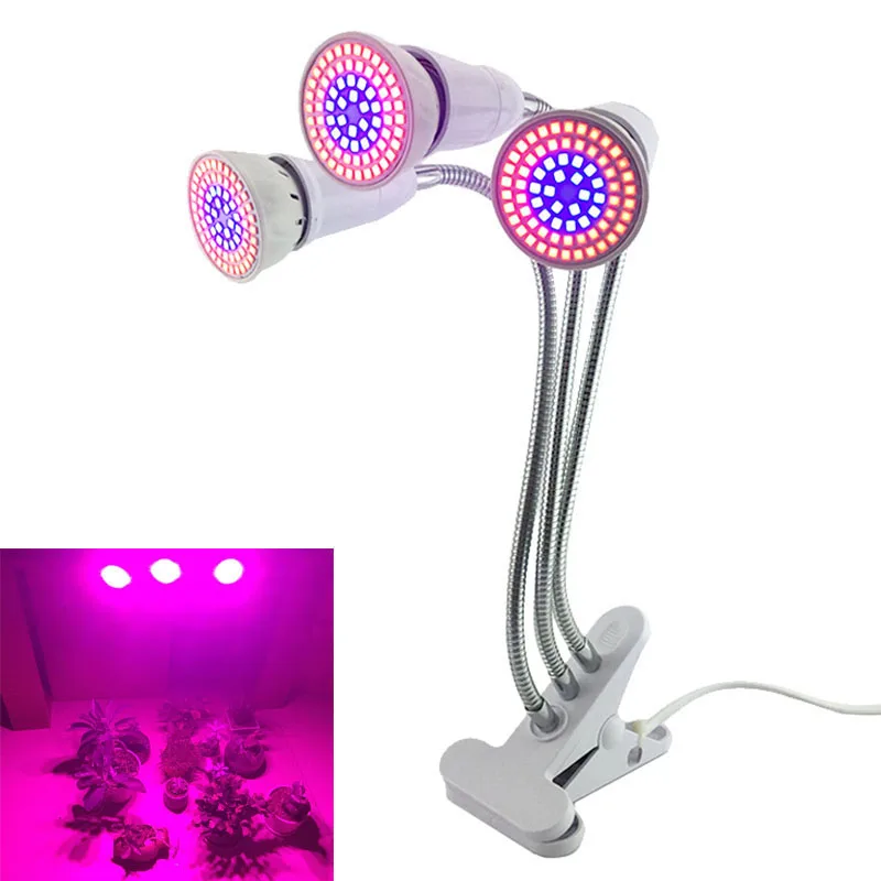 Plant Grow Light 3 Head 72 LED Indoor Growbox Cultivo Hydro Phyto Lamps Growth Lamp red blue light Bulb For Greenhouse U26
Plant Grow Light 3 Head 72 LED Indoor Growbox Cultivo Hydro Phyto Lamps Growth Lamp red blue light Bulb For Greenhouse U26