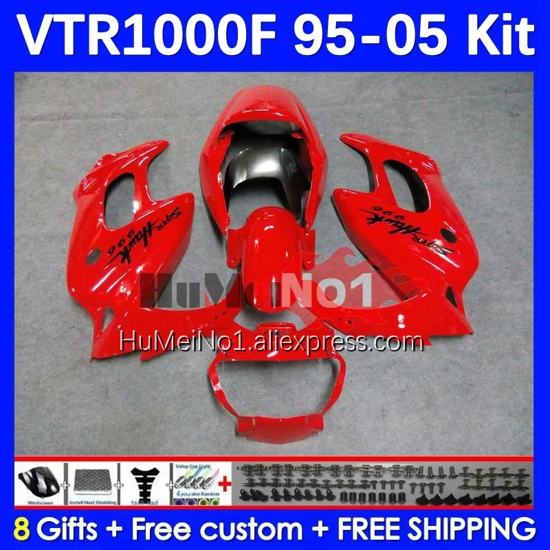 SuperHawk For HONDA VTR1000F VTR1000 186No.62 VTR 1000 F 1000F 1995 1996 1997 1998 1999 2000 01 02 03 04 05 Fairing red glossy
SuperHawk For HONDA VTR1000F VTR1000 186No.62 VTR 1000 F 1000F 1995 1996 1997 1998 1999 2000 01 02 03 04 05 Fairing red glossy