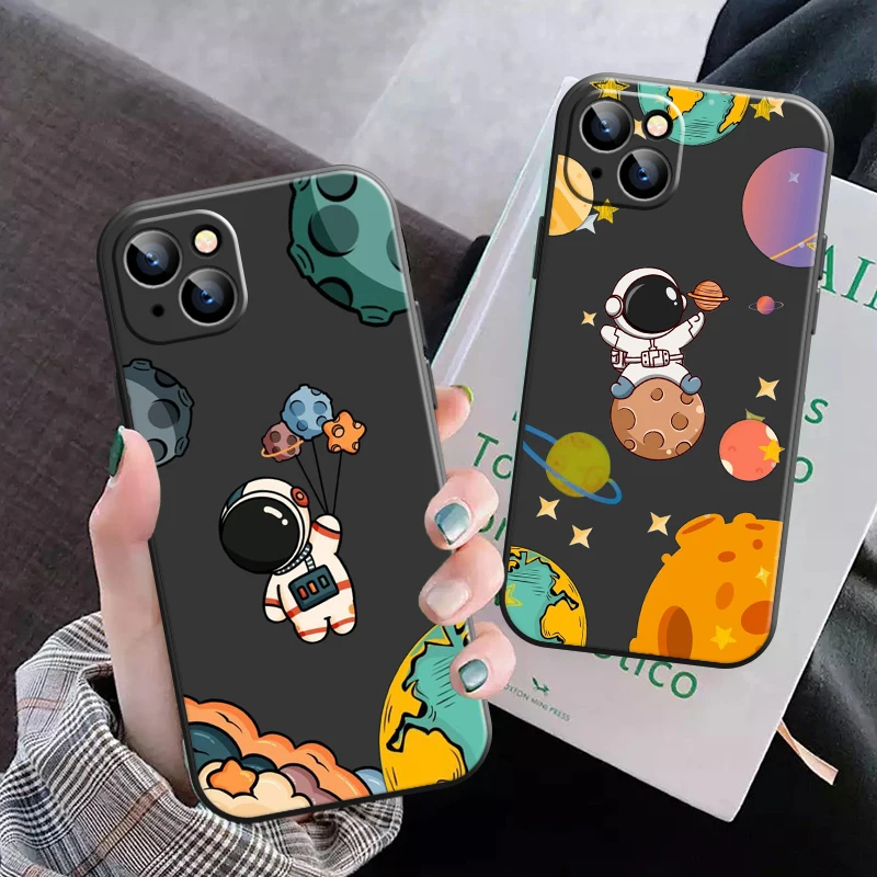 Cute Astronaut Phone Case For Apple iPhone 13 12 11 Pro 12 13 Mini X XR XS Max SE 6 6s 7 8 Plus Funda Silicone Cover
Cute Astronaut Phone Case For Apple iPhone 13 12 11 Pro 12 13 Mini X XR XS Max SE 6 6s 7 8 Plus Funda Silicone Cover