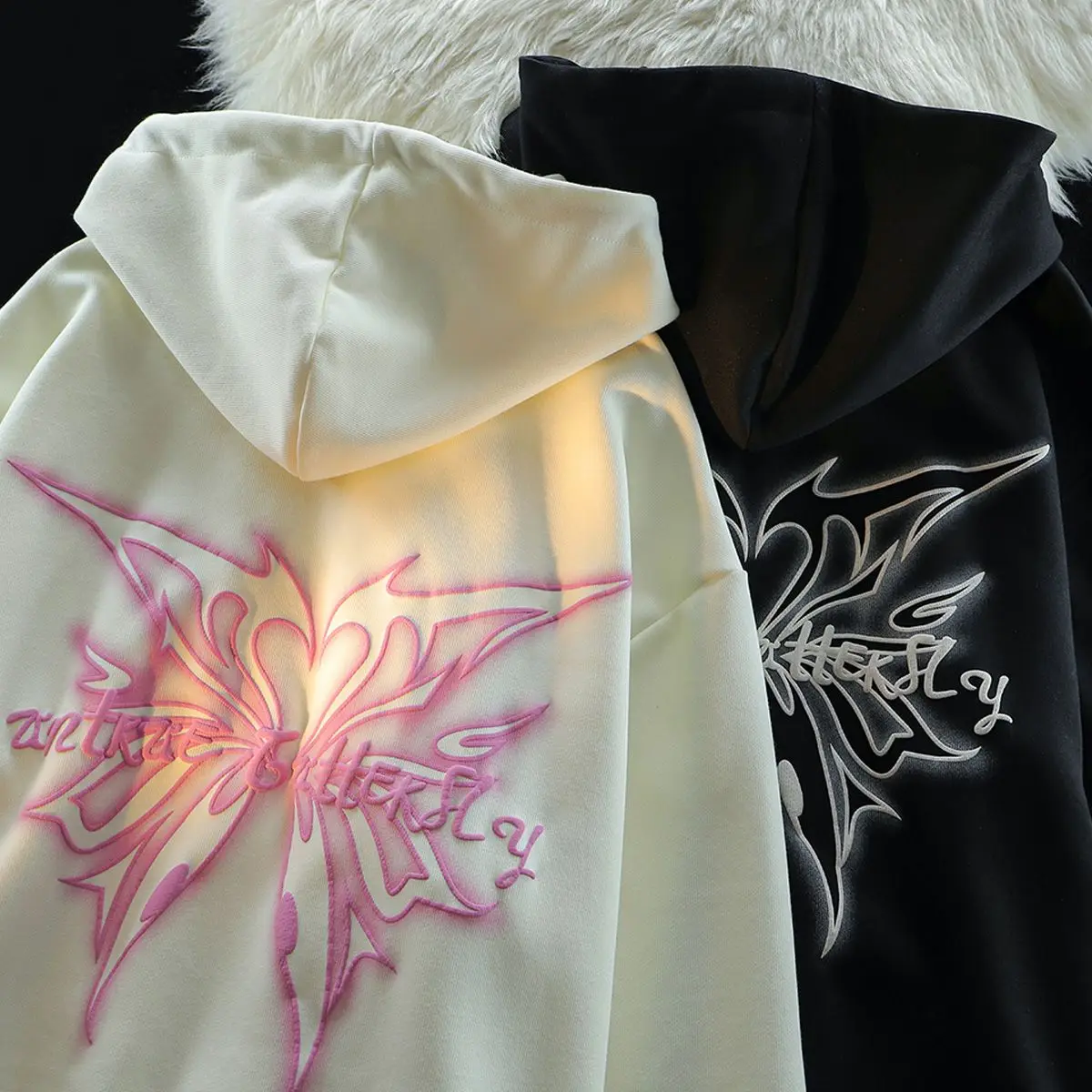 Американская уличная одежда, толстовки в стиле хип-хоп с принтом бабочек, Женская весенне-осенняя Толстовка Y2K, свободная куртка в стиле ретро с длинным рукавом
Американская уличная одежда, толстовки в стиле хип-хоп с принтом бабочек, Женская весенне-осенняя Толстовка Y2K, свободная куртка в стиле ретро с длинным рукавом