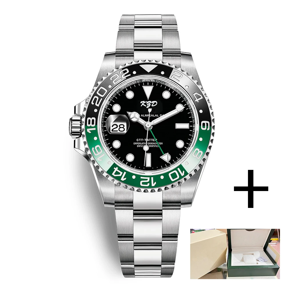 Hot Left Crown Original Brand Business Men Watch Waterproof GMT Mechanical Wristwatch Self-Winding Steel Bracelet Top AAA Clock
Hot Left Crown Original Brand Business Men Watch Waterproof GMT Mechanical Wristwatch Self-Winding Steel Bracelet Top AAA Clock